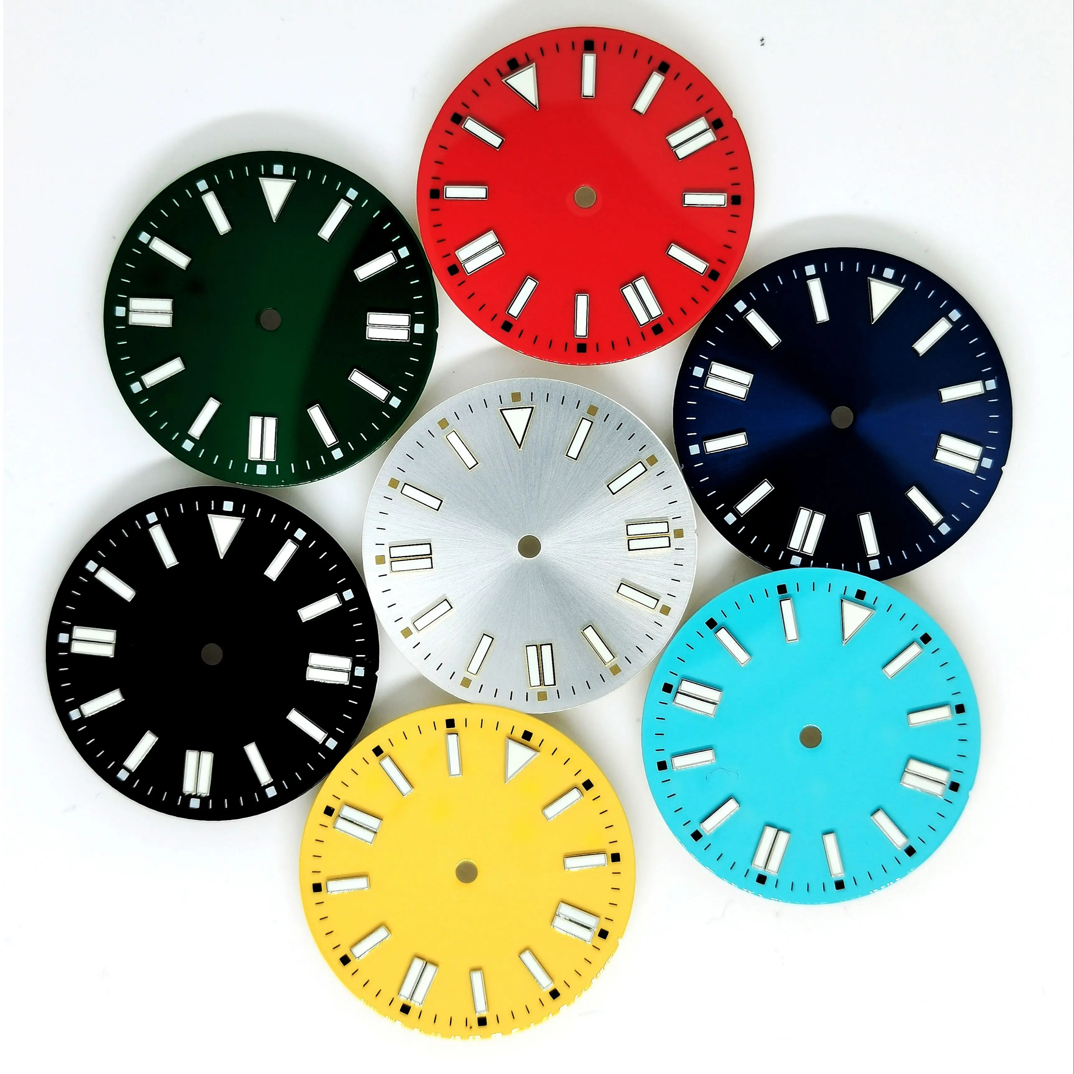 

28.5MM Dial Green Luminous Fit NH35 Eta2836 2824 2892 Miyota8215 8200 Mingzhu2813 ST1612 Automatic Movement