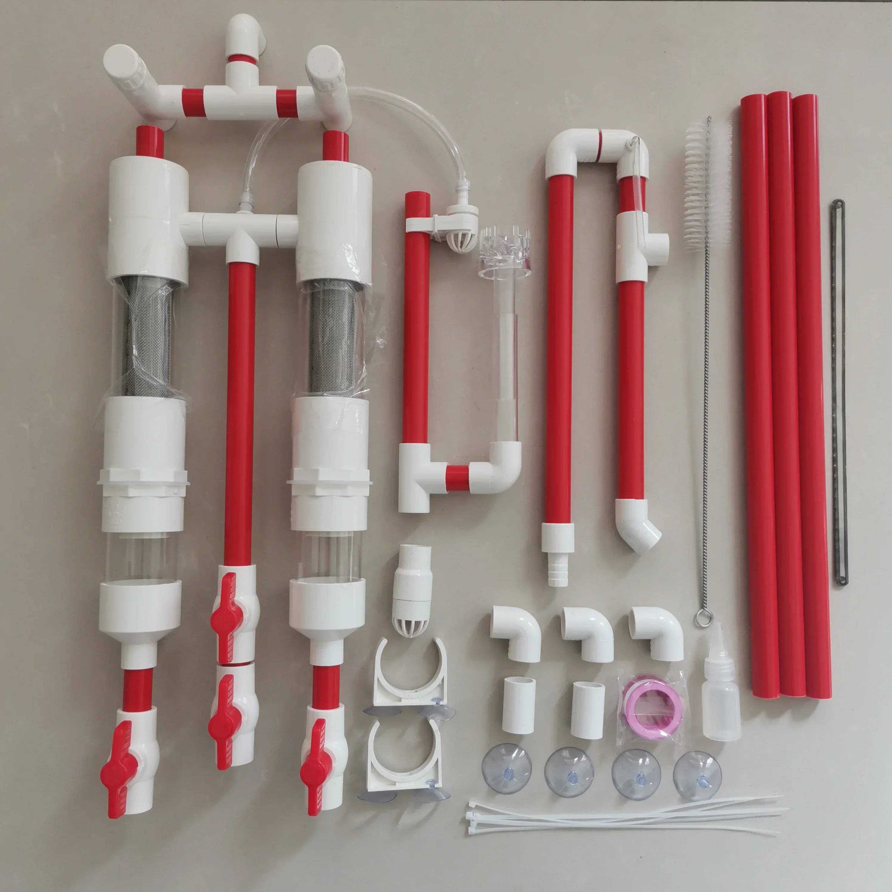 Non Perforated Bottom Fish Toilet Siphon Pipe Fittings Separator Aquatic System Drainage Filter For Aquariums