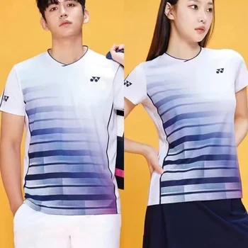 Yonex Summer Badminton Suits Men's and Women's Competition Training Suits Quick-drying Breathable Sweat-absorbent Short Sleeves