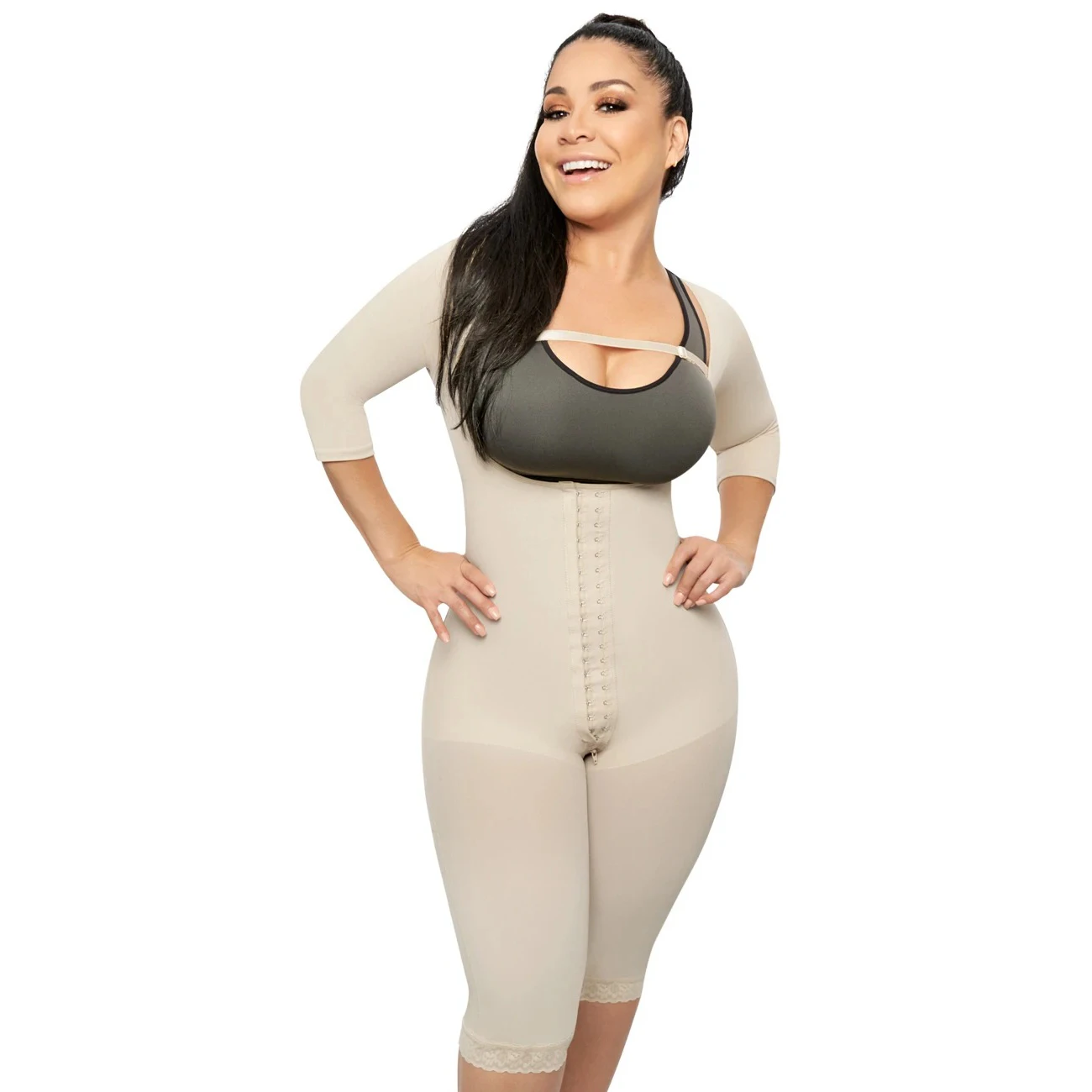 

Fajas Colombian Shapewear Hook And Eye Closure Breast Suppor Tummy Control Bodysuits Adjustable Shapers Corset Waist Trainer