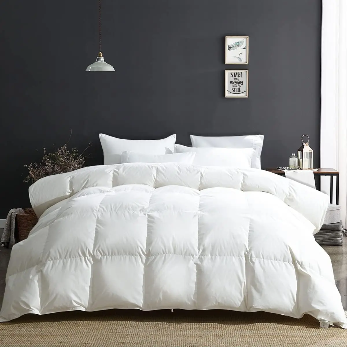 Heavy Weight Duvet Insert Oversized King,Warm Down Fiber Comforter