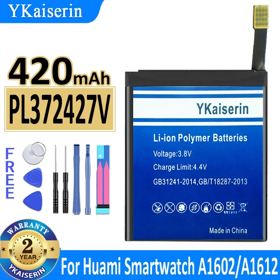 Battery for Huami Amazfit Stratos 2 II A1609 A1619/Sports Watch 3 A1928 A1602 A1612/verge Lite Glob/T-Rex Pro Res Sport 2 A1602