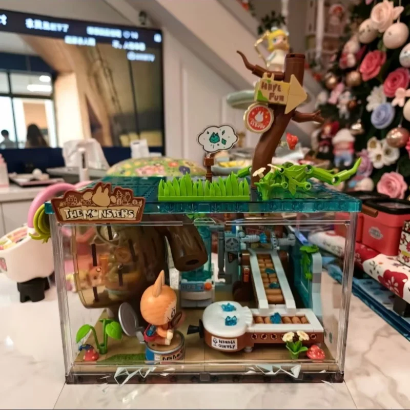 

POP MART LABUBU THE MONSTERS Secret Forest Base Series of Building Blocks Mystery Box Genuine Blind Box Guess Toys Bag Ornament