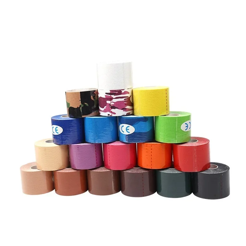 Tapes Kinesio Elastic Bandage Knee Pads Tapes Kinesiology Support Pads Locking Sports Self-Adhesive Venda Kinesiotape Bandage