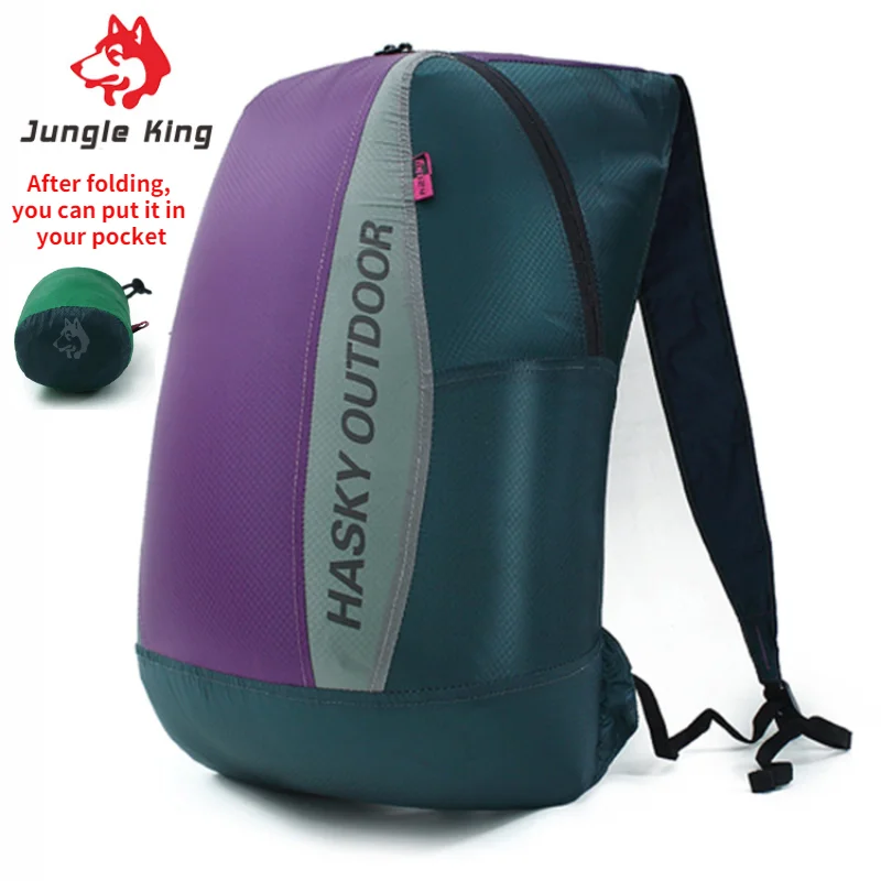 JUNGLE KING – sac à dos portable repliable et léger, en nylon, imperméable, pour voyage, marathon, randonnée, randonnée, 67g, 20l, CY2492