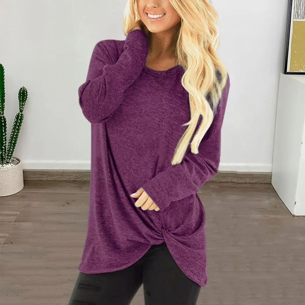 Long Sleeve Top White T-Shirts Women Chic Kink Top Summer Pollover Solid O Neck T Shirt Streetwear Basic Black Tees 2025