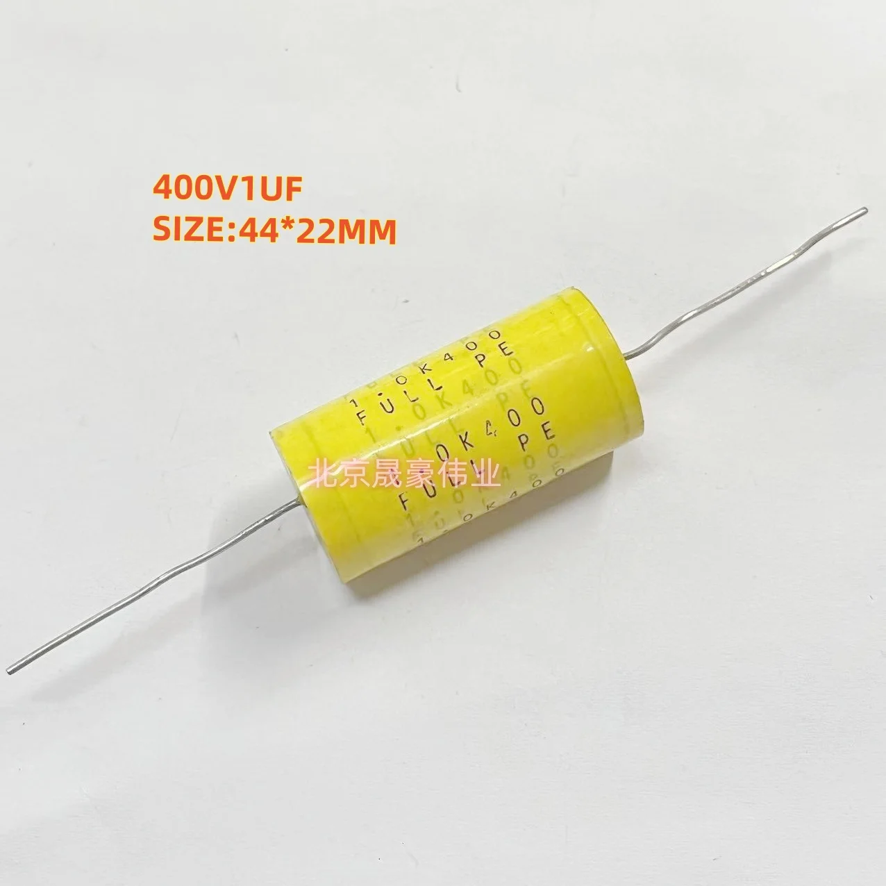 2pcs  FullPE 400v1uf 105 1.0uf400v axial audio coupling capacitor size:44x22mm