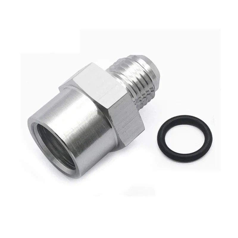 2 قطعة تركيبات متخصصة من الألومنيوم إلى AN6 لـ GM OBS إرسال M16 x 1.5 إلى -6AN تركيب مع حلقة مطاطية لتركيب الإرجاع