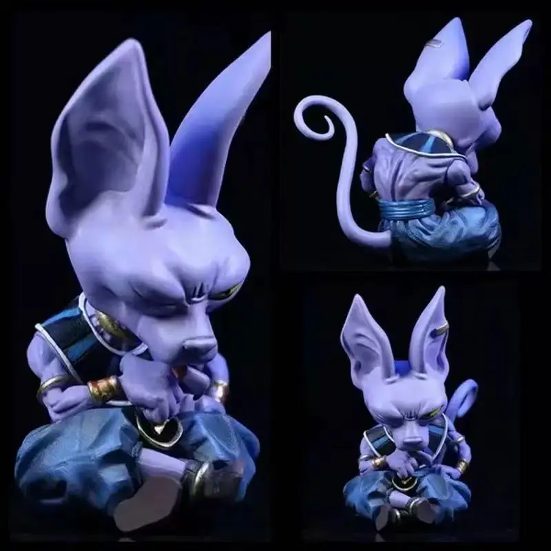 13CM Beerus Figuur Anime DRAGON BALL Cool Animatie Zithouding Model Speelgoed Cadeau Kunstwerk Collectie Decoratie Ornamenten