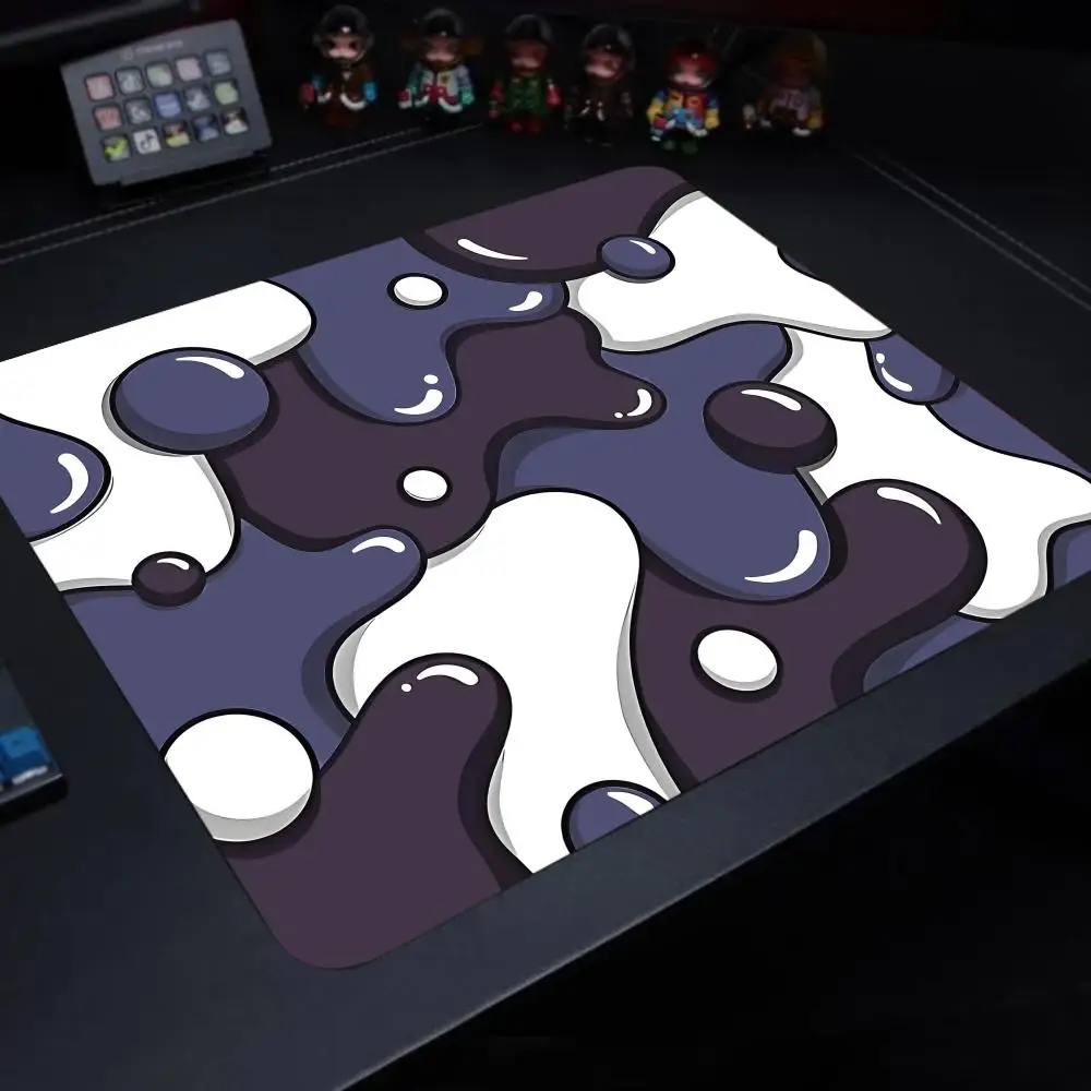 

fluid Mouse Pad 40X45 Large Square Computer Office Game Table Mats Rubber Anti-slip Mousepads Small Decor Desk Pads