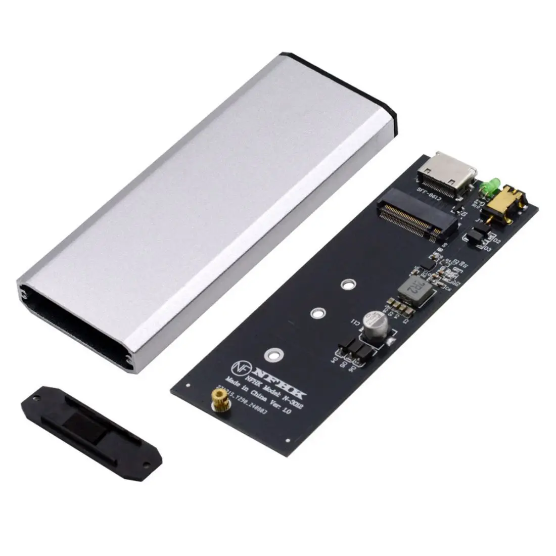 

Oculink SFF-8612 to M.2 NGFF M-Key to NVME PCIe SSD 2280 SSD, адаптер корпуса для материнской платы