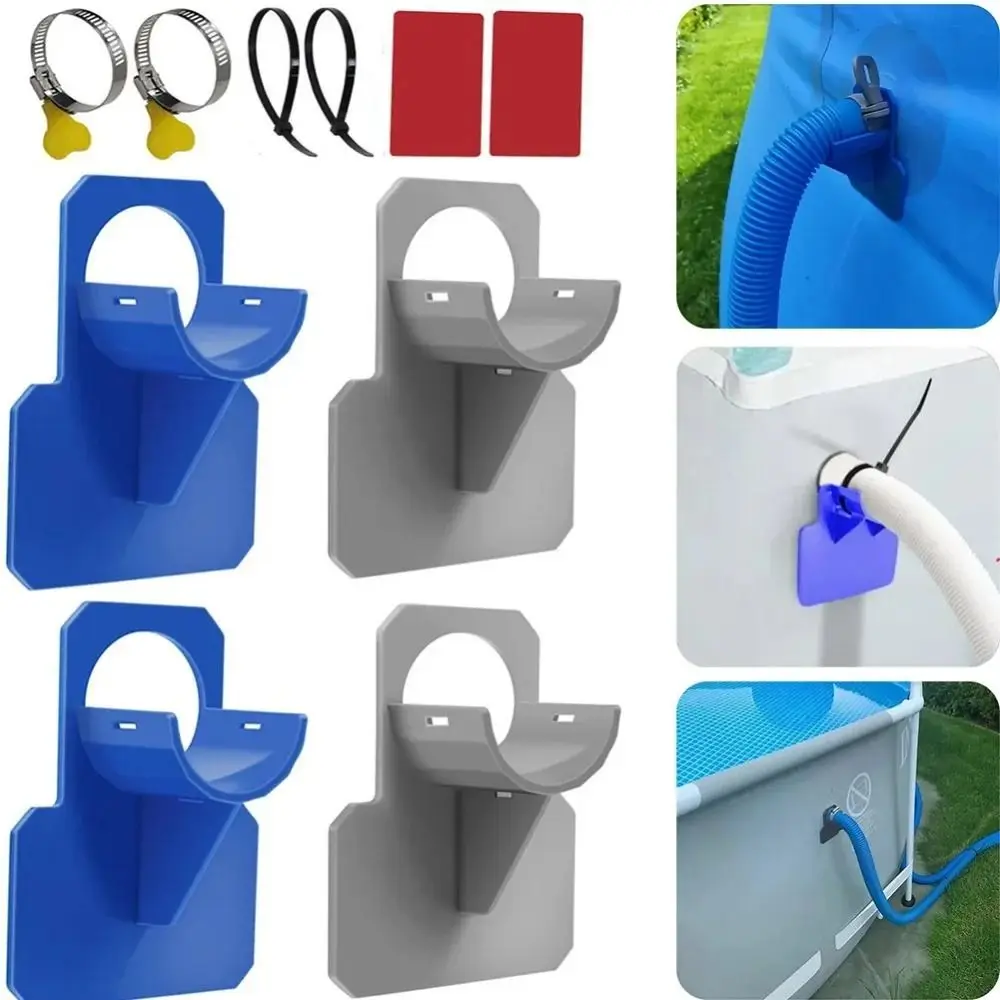 2pcs 30-38mm Swimming Pool Pipe Holder Hose Outlet ABS Mount Supports Pipes Above Ground Pool Intex Pool Design Pool Accessories