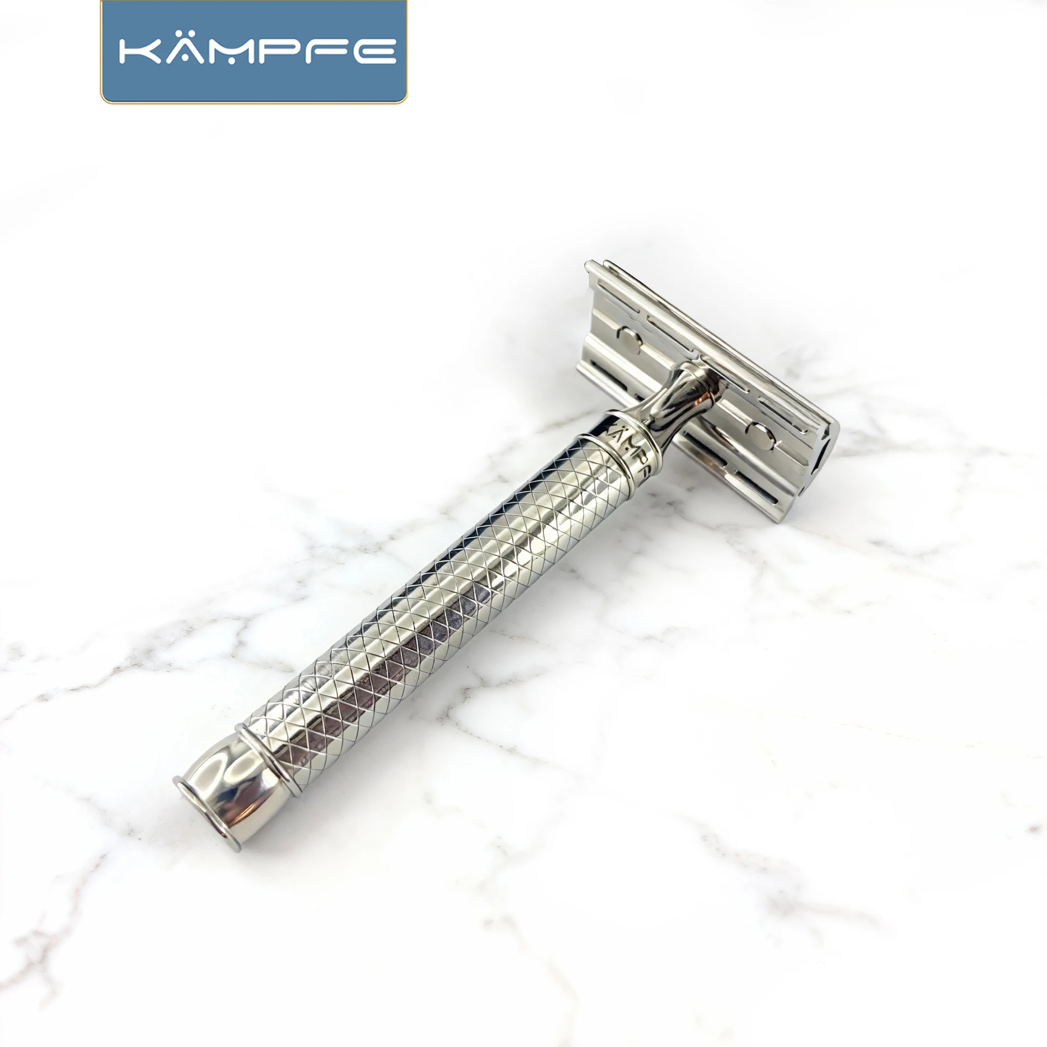 KAMPFE Polished CNC Stainless Steel Shaving Tool with Non-Slip Handle Hair Removal Hand Shaver gifts for men