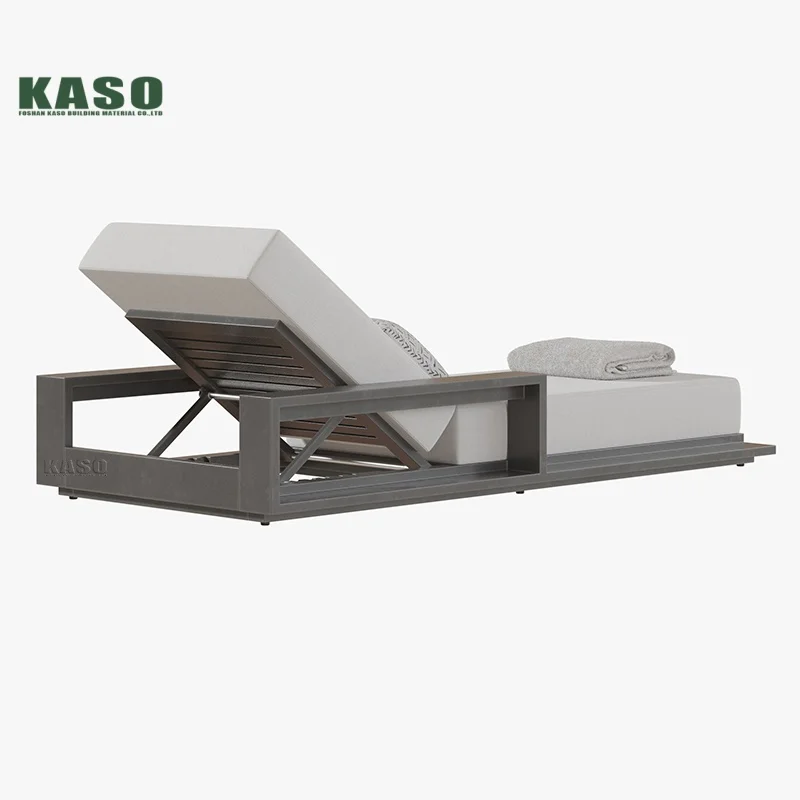 Luxury Modern Resort Hotel Poolside Rope Woven Outdoor Chaise Lounge Beach Sunbed Waterproof Villa Patio Garden Sun Lounger