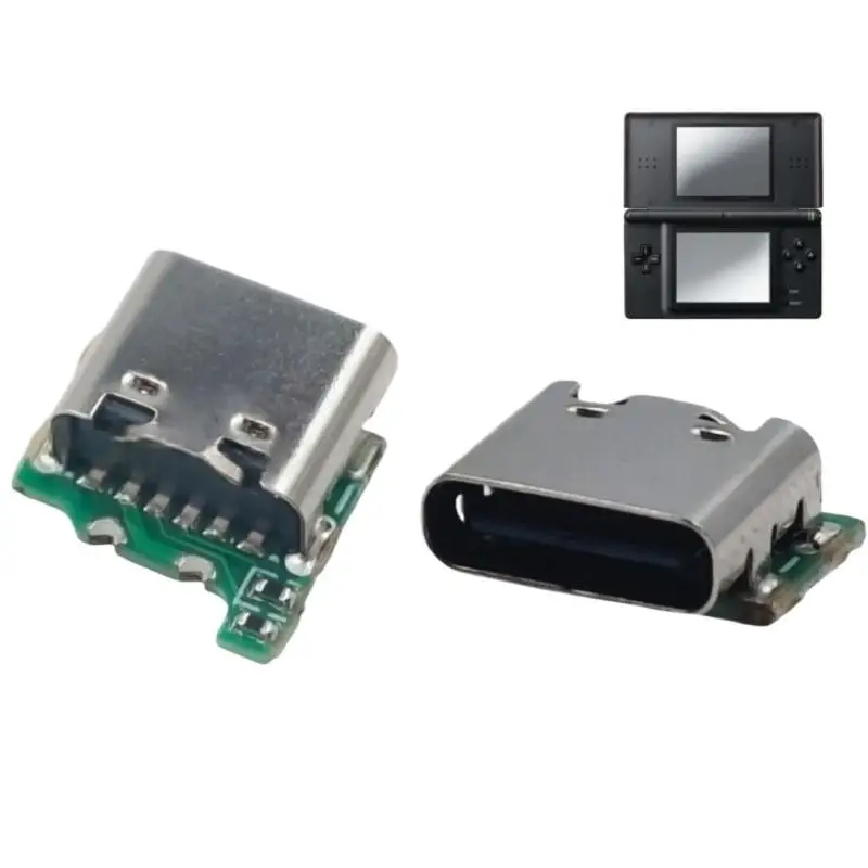 1Pcs Replacement Charging Port for NDSL USB C Adapter Type C Socket DS Lite Fast Charge DIY Repair view 6
