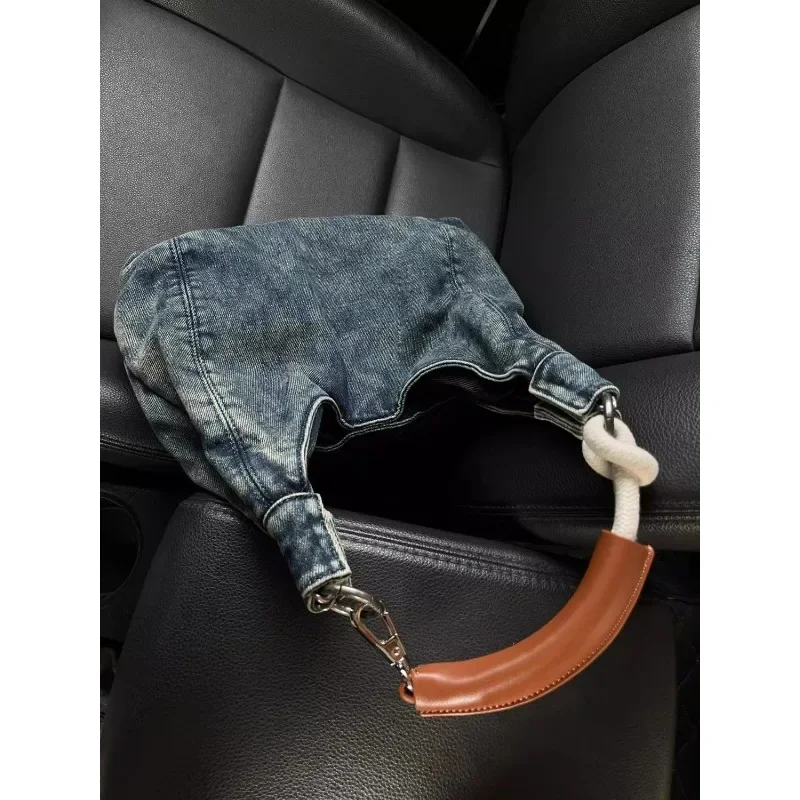 GAINNY Y2k Vintage Denim Tassen Vrouwen Koreaanse Fashiob Herfst Esthetische Grote Schoudertas Jeugd Top-handvat Tas 2024 harajuku