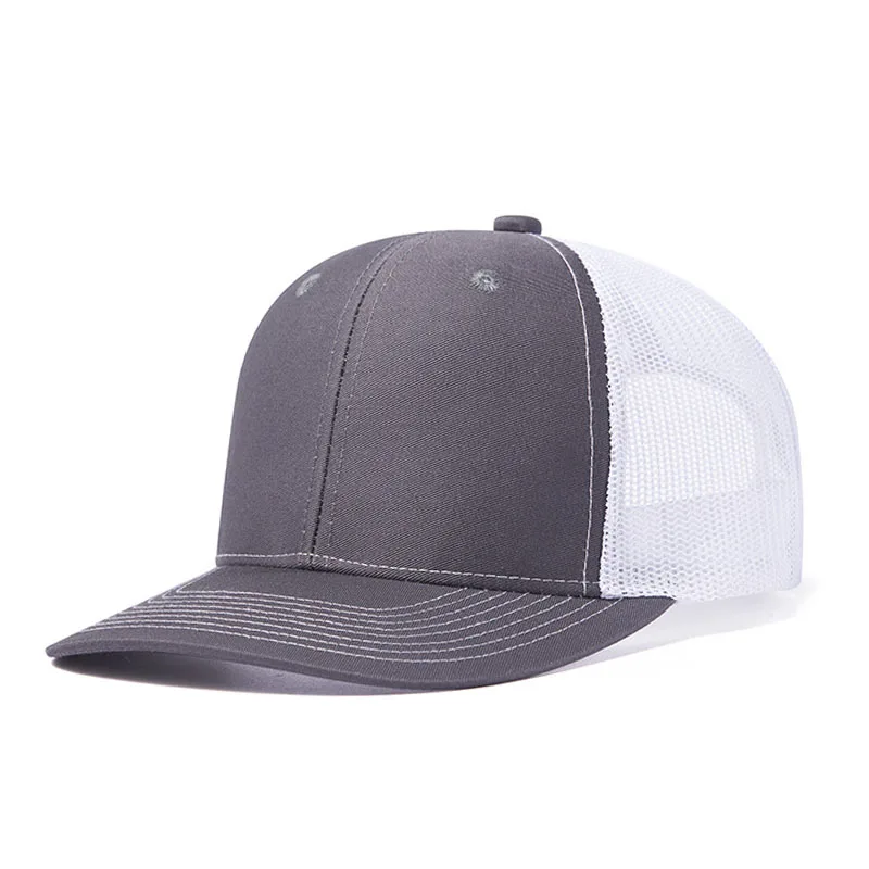 Fashion Hot Sale Summer Mesh Baseball Cap Men Women Slight Curved Snapback Trucker Hat Unisex Casual Outdoor Breathable Dad Cap