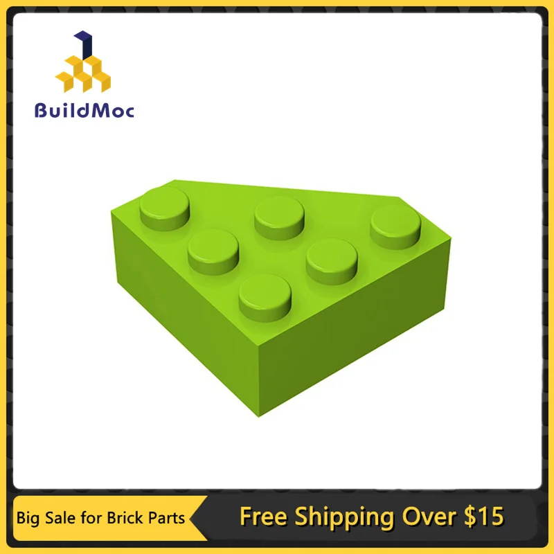 

10Pcs MOC Parts 30505 Wedge 3 x 3 Cut Corner Facet Compatible Bricks DIY Assmble Building Blocks Particle Kid Brain Toy Gift