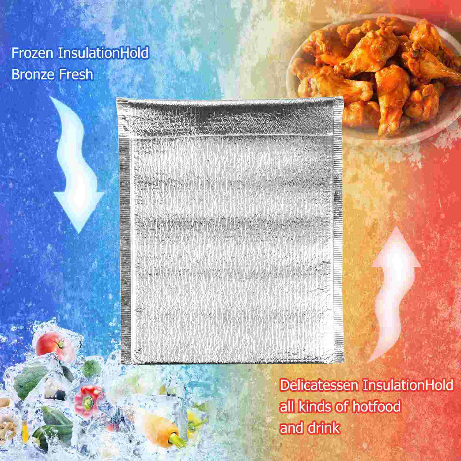 20 Pcs Cooler Box Foil Bag Toddler Insulated Bubble Mailers Aluminum Insulation