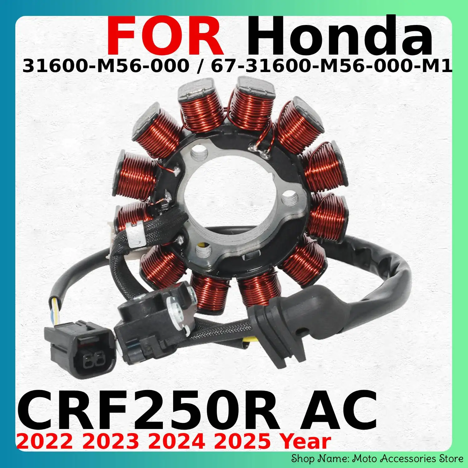 ALTERNATOR STATOR FOR Honda CRF250R AC 2022 2023 2024 2025 Year OEM:31120-K95-AA1