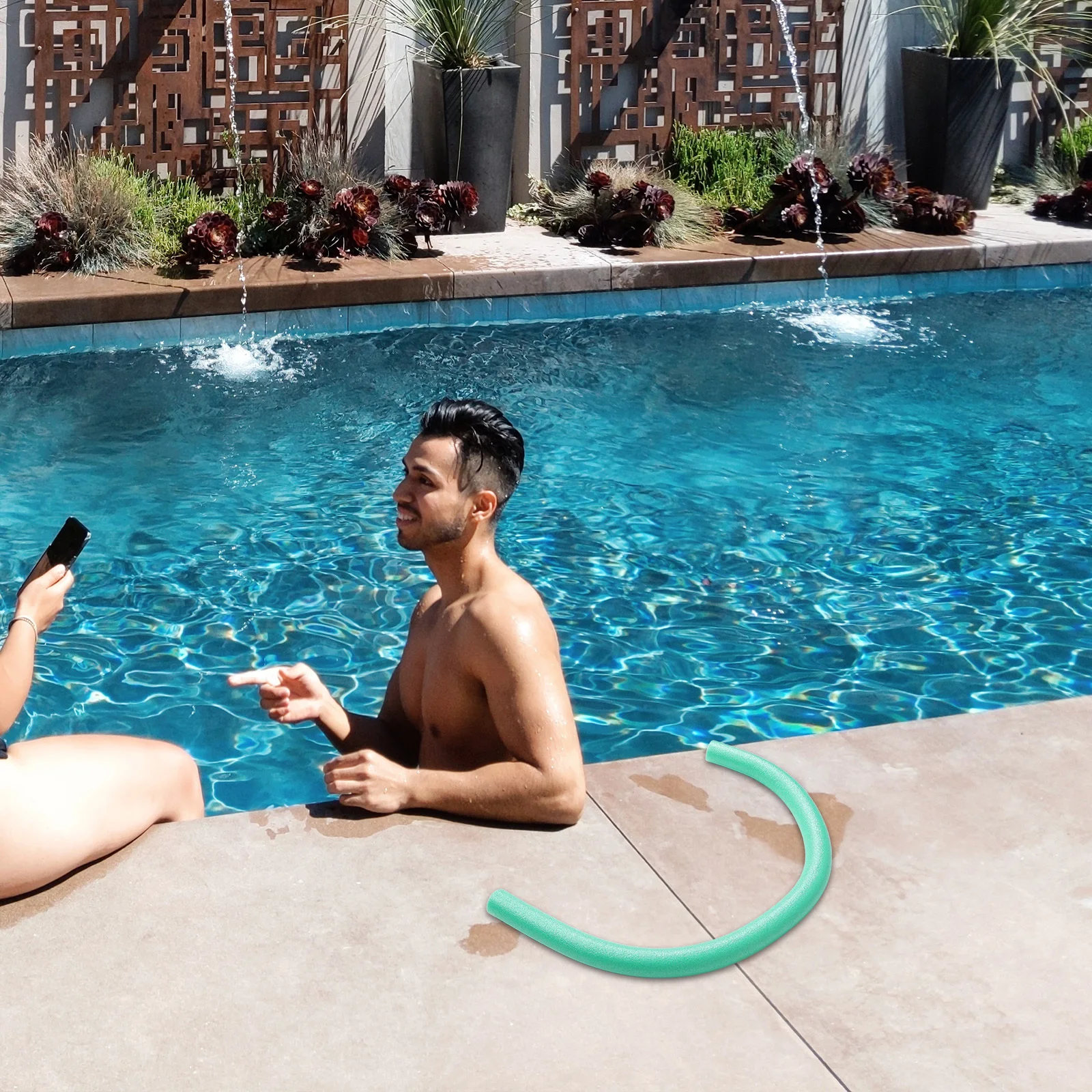 

Large Buoyancy Swim Water Noodle Foam Pool Sticks Floating Tool for Swimming Practice Durable Flexible Floating Sticks for Pools