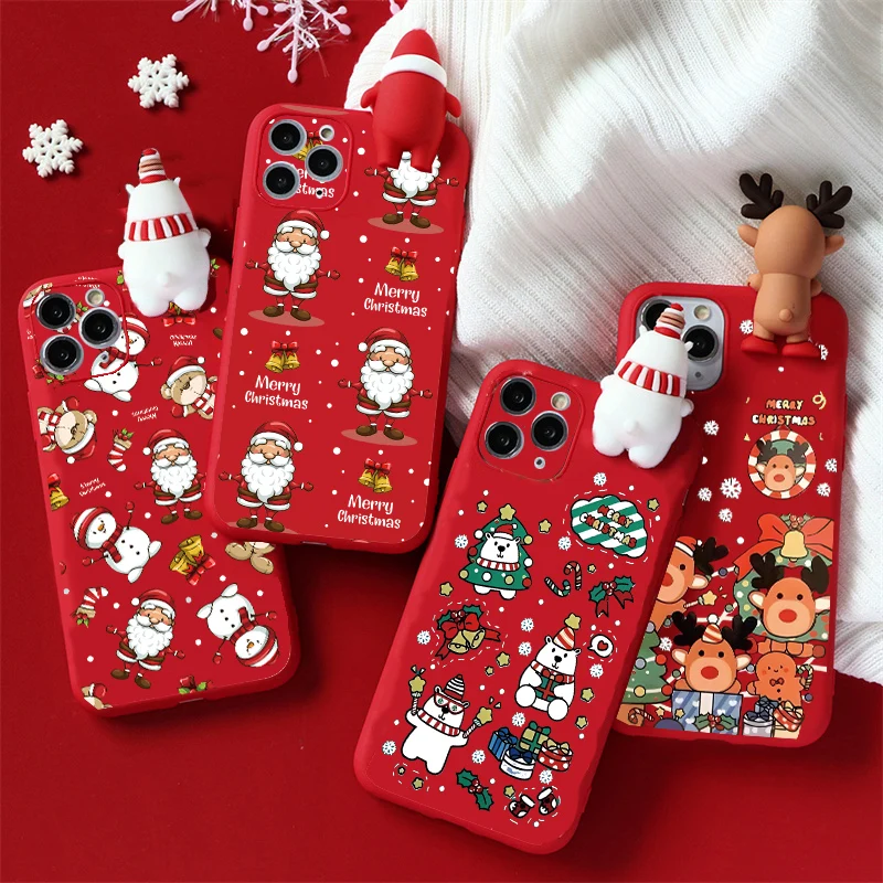 Christmas Santa Claus Case For Samsung Galaxy A34 A32 A54 A02S A03S A05S A15 A25 A35 A55 A53 A12 A22 A23 A14 A13 A24 A05 A52 A51