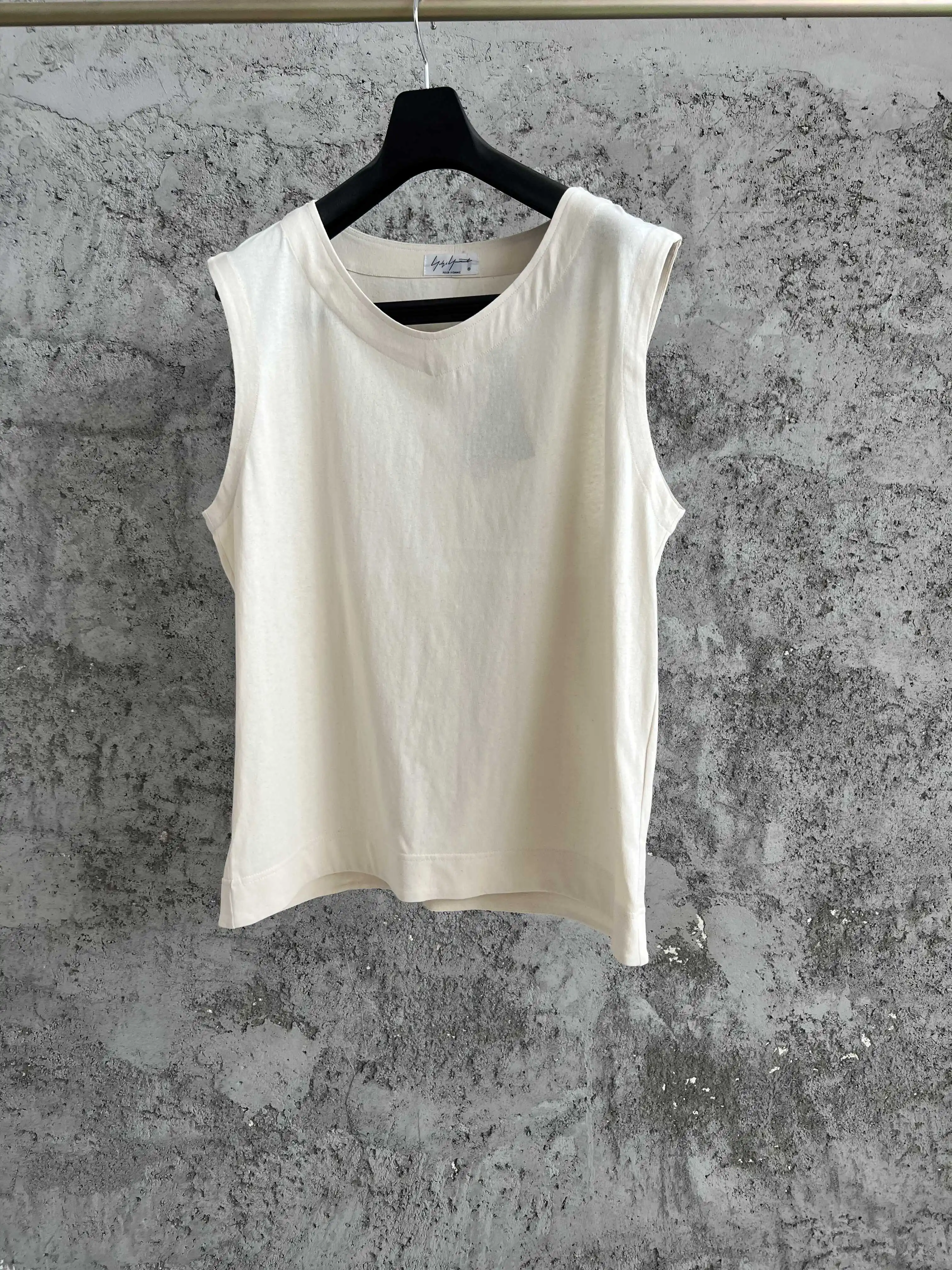 Pure cotton lyric vest, white horse cotton undershirt, breathable base layer for men