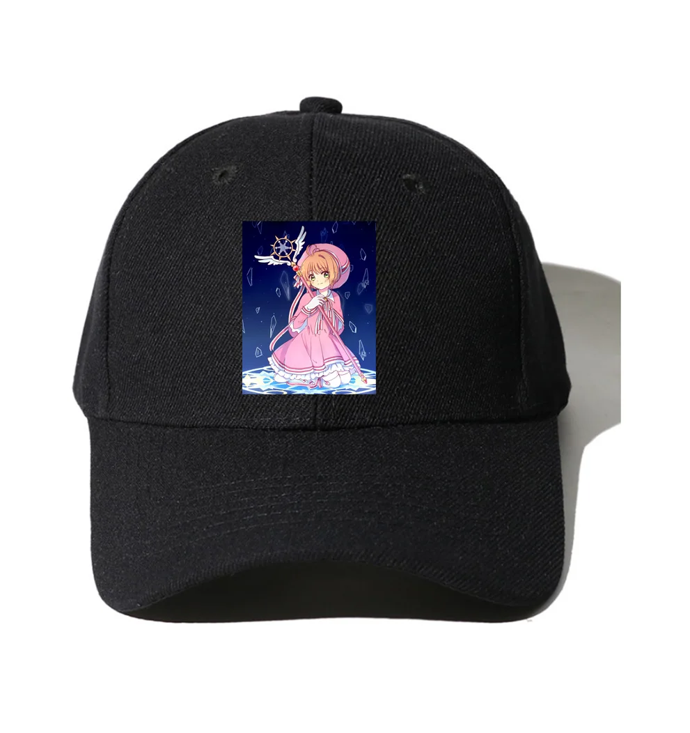 Unisex Baseball Cap Teenagers Hip Hop Snapback Sport cap Boys Girls Sun Hat For anime  Cardcaptor Sakura Cartoon New Gift