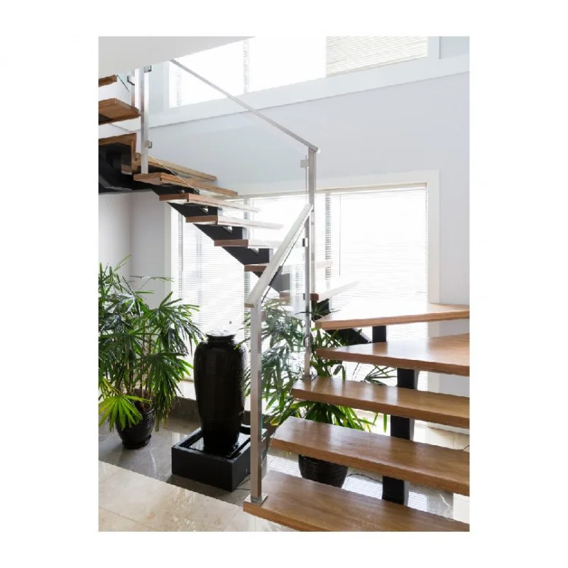 custom.Customize Staircase Straight Staircase Indoor Wooden Staircase with Railing System