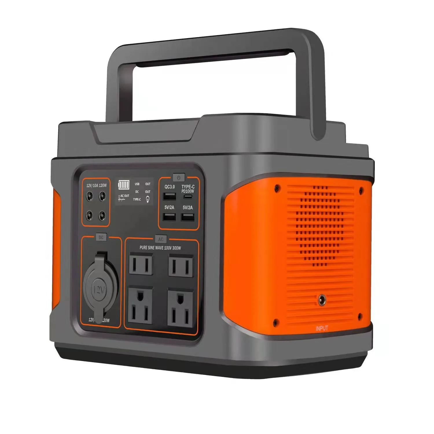 Gilgle 300W Portable Power Station 296Wh Lithium Battery Outdoor Camping Tool 110v 220v Energy Storage System