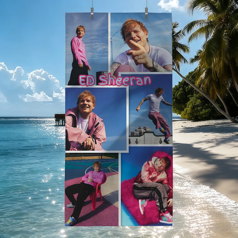 English singer E-Ed S-Sheeran Towel Drying Bath Towel Applicable To Light Swimming Camping Yoga Beach Out