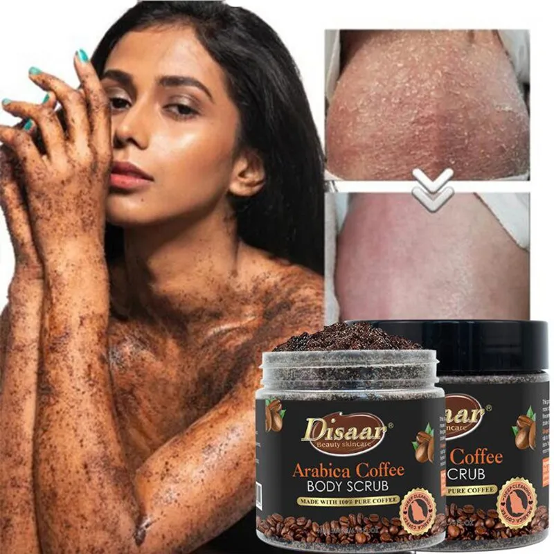 

200ml Coffee Scrub Body Scrub Cream Facial Dead Sea Salt for Exfoliating Whitening Moisturizing Anti Cellulite Treatment Acne