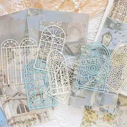 20pcs/pack Decor Scrapbook Vintage Hollow lace Materials Paper Combo Kit DIY Junk Journal Collage Photo Album Background paper