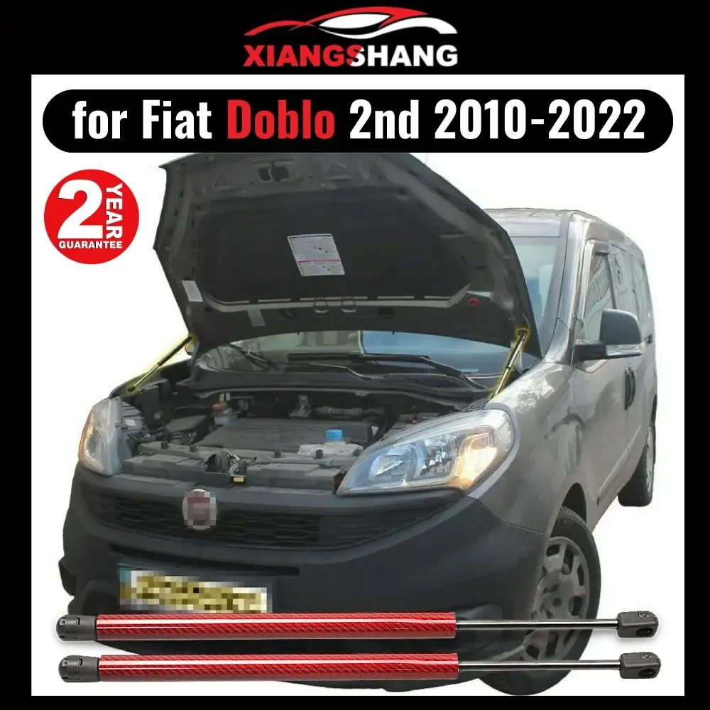 

for Fiat Doblo （263）2009-2014 Front Bonnet Hood Modify Gas Struts Carbon Fiber Spring Damper Lift Support Absorber