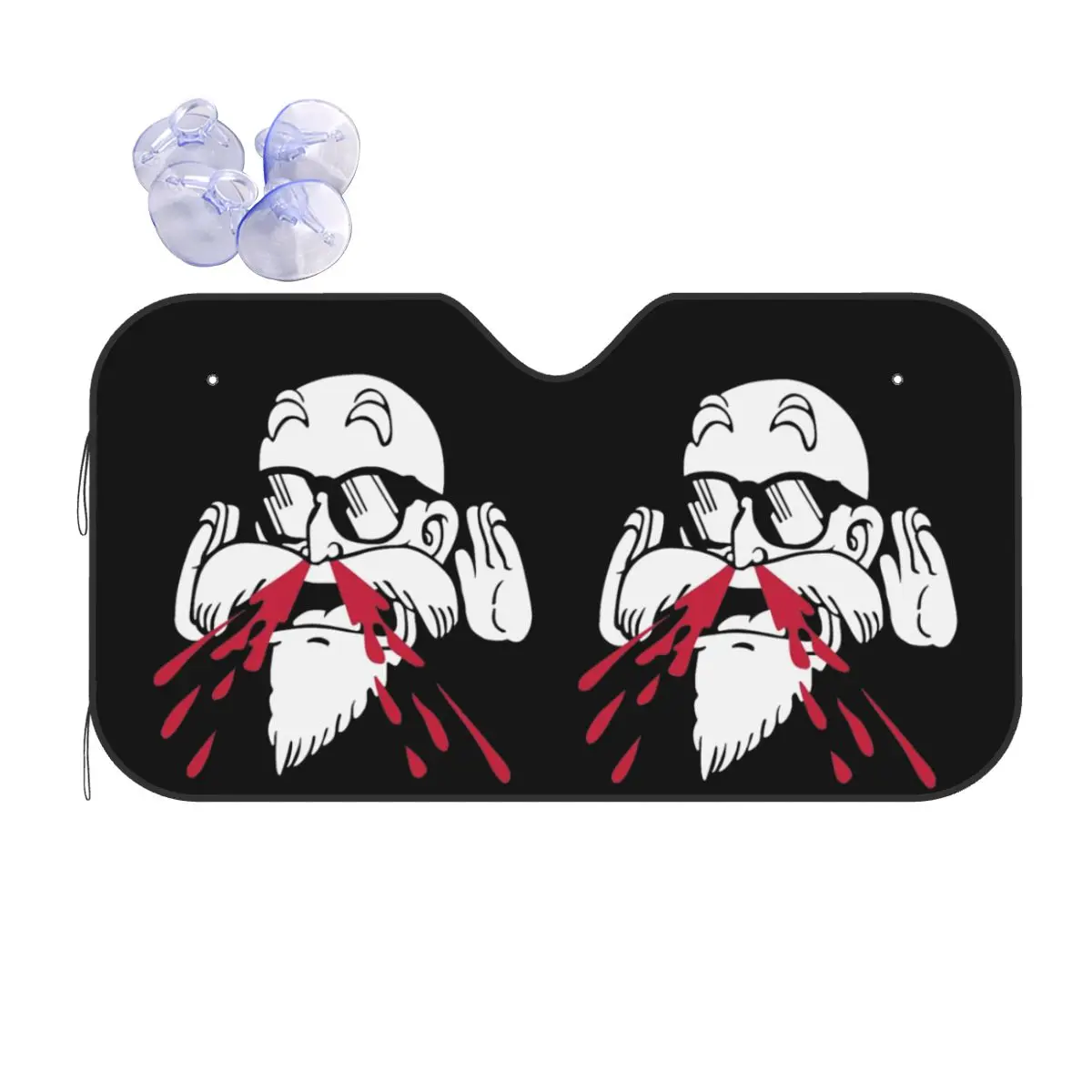 Anime Master Roshi Windshield Sunshade Dragon Ball  Funny Car Front Windshield 76x140cm Sun Visor Solar Protect