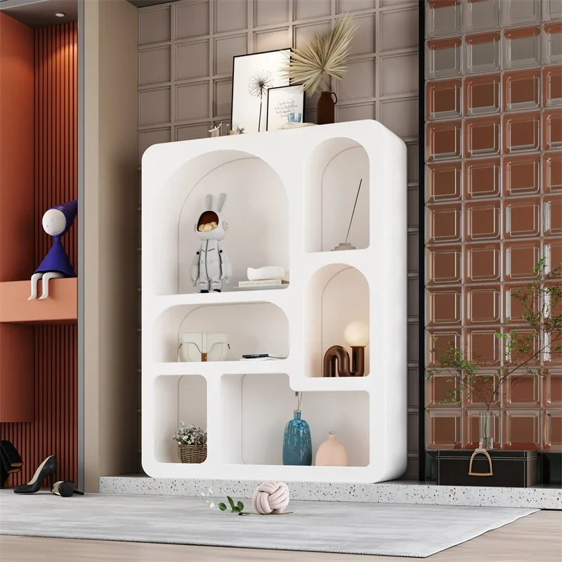 Living Room Display Cabinet Storage Nordic Bookshelf White Cabinet Toy Organizer Vitrine Salon Meuble En Verre Furniture