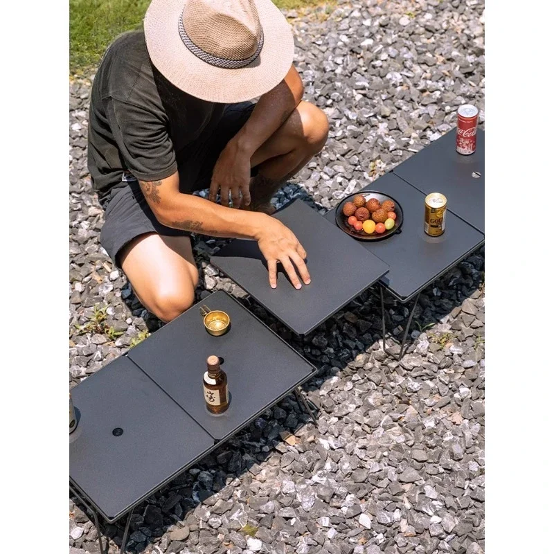 Aluminum alloy table board, picnic table top is enlarged and widened, and many people use surrounding table accessories.