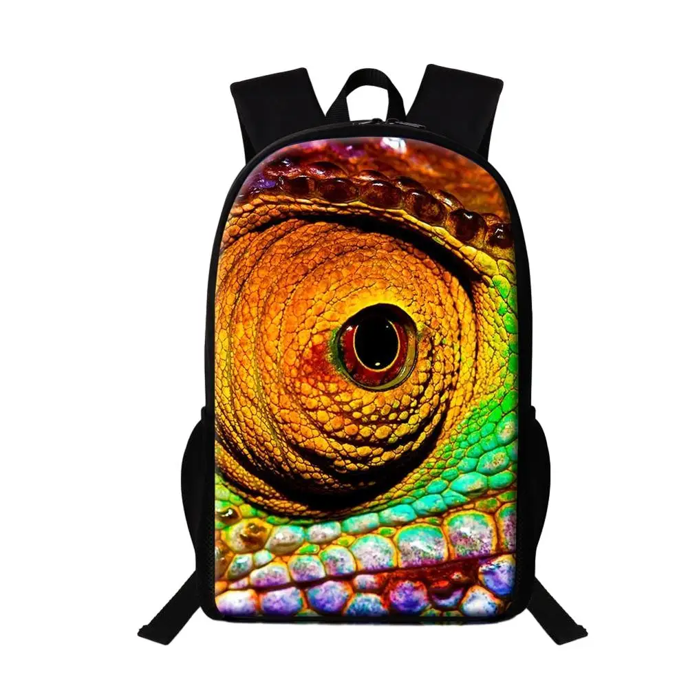 

Boy School Backpacks Animal Lizard Sublimation Printing Student Schoolbags Children Bookbag Kids Multifunctional Backpacks