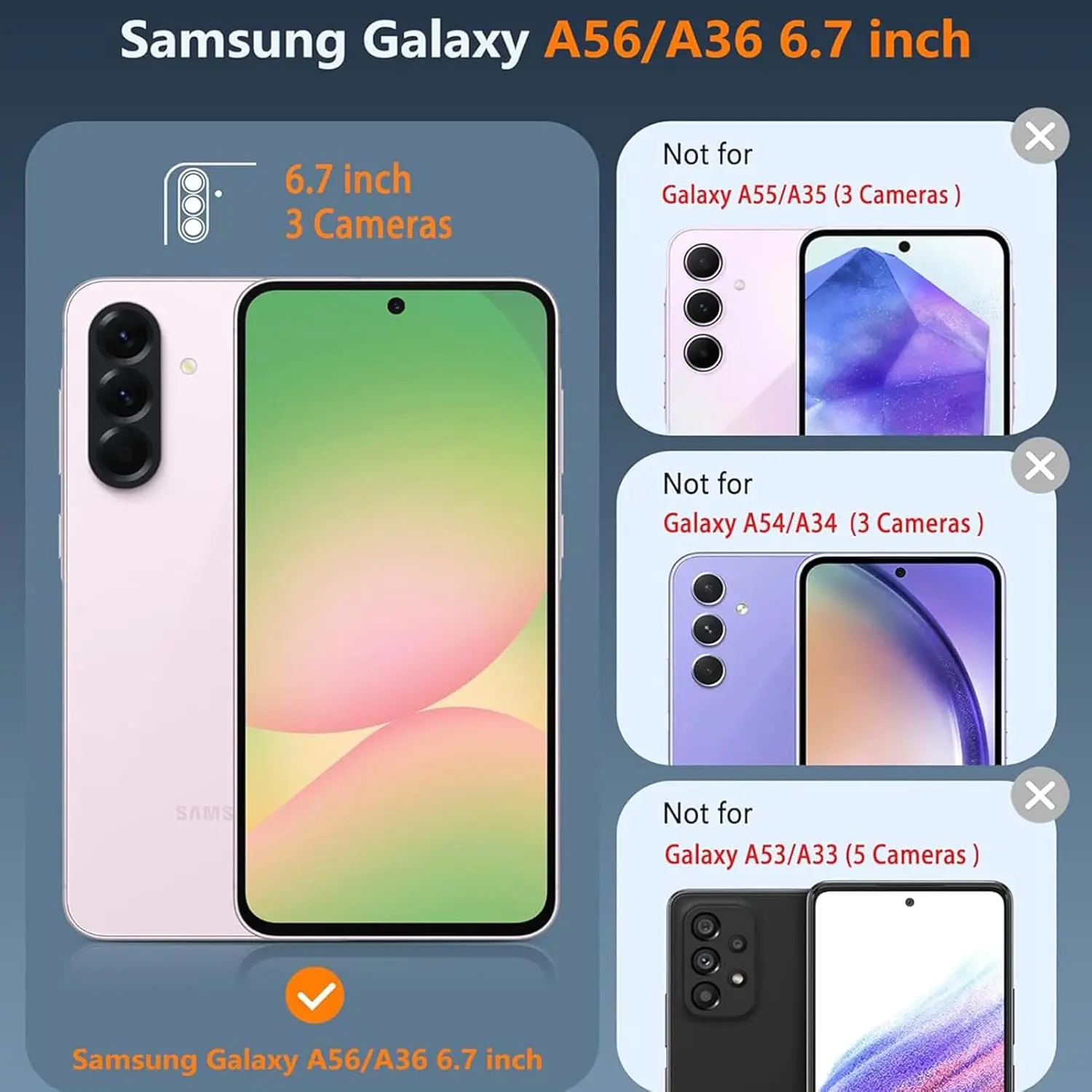 Magnetic Battery Case for Samsung Galaxy A36/A56 10000mAh Battery Pack Wireless Charging External Rechargeable Charging Cover
