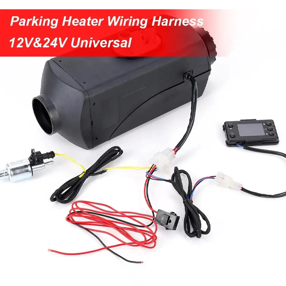 For Webasto Eberspacher Diesel Air Parking Heater Wiring Harness 12V 24V Universal Cable Adapter Round Triangle Air Diesel Heate