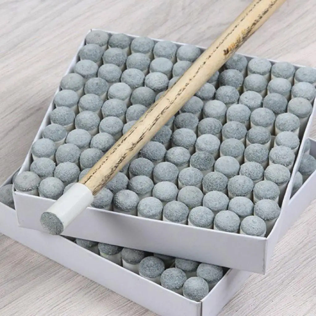 Pool Cue Tips Slip on Ferrules Plastic Leather Billiard Stick Accessory for Quick Game Repair