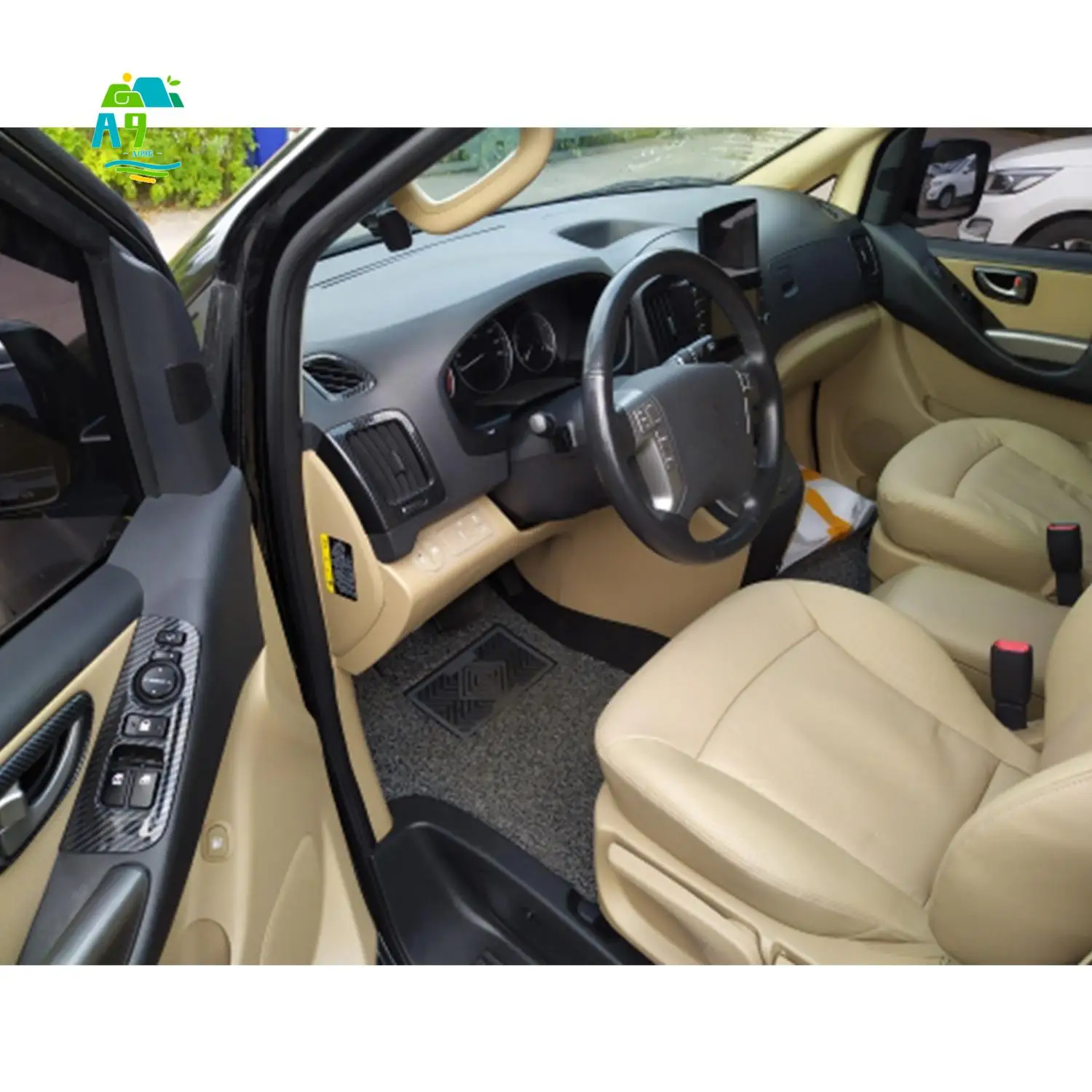 

A09E-Car Carbon Fiber Air Vent Cover Inner Door Handle Trim Fits For Grand Starex H1 2019 Brand