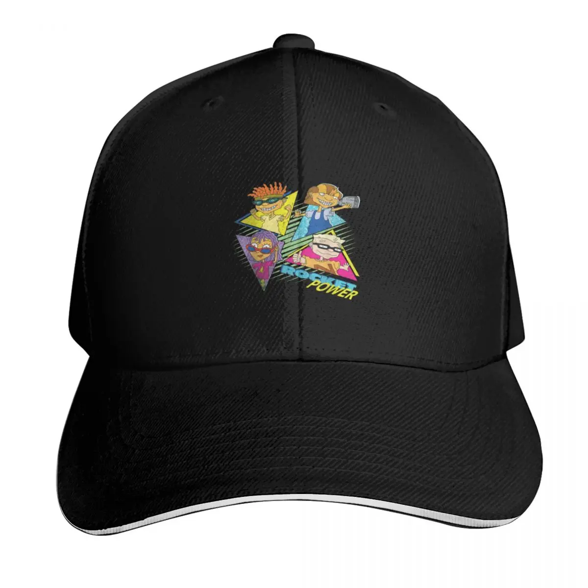Nickelodeon Rocket Power Character Group Retro Baseball Cap men's big size hat New Hat Beach Man Women's