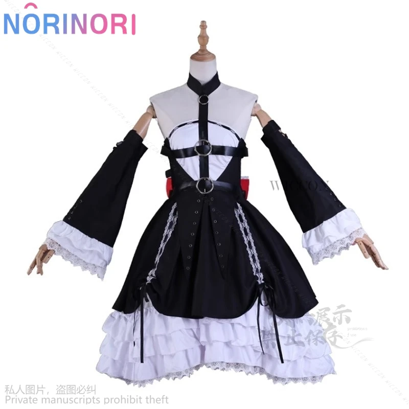 Juego de Anime disfraz muerto o vivo Lolita Marie Rose Cosplay encantador vestido uniforme traje de fiesta de Halloween para mujeres niñas pelucas Cos