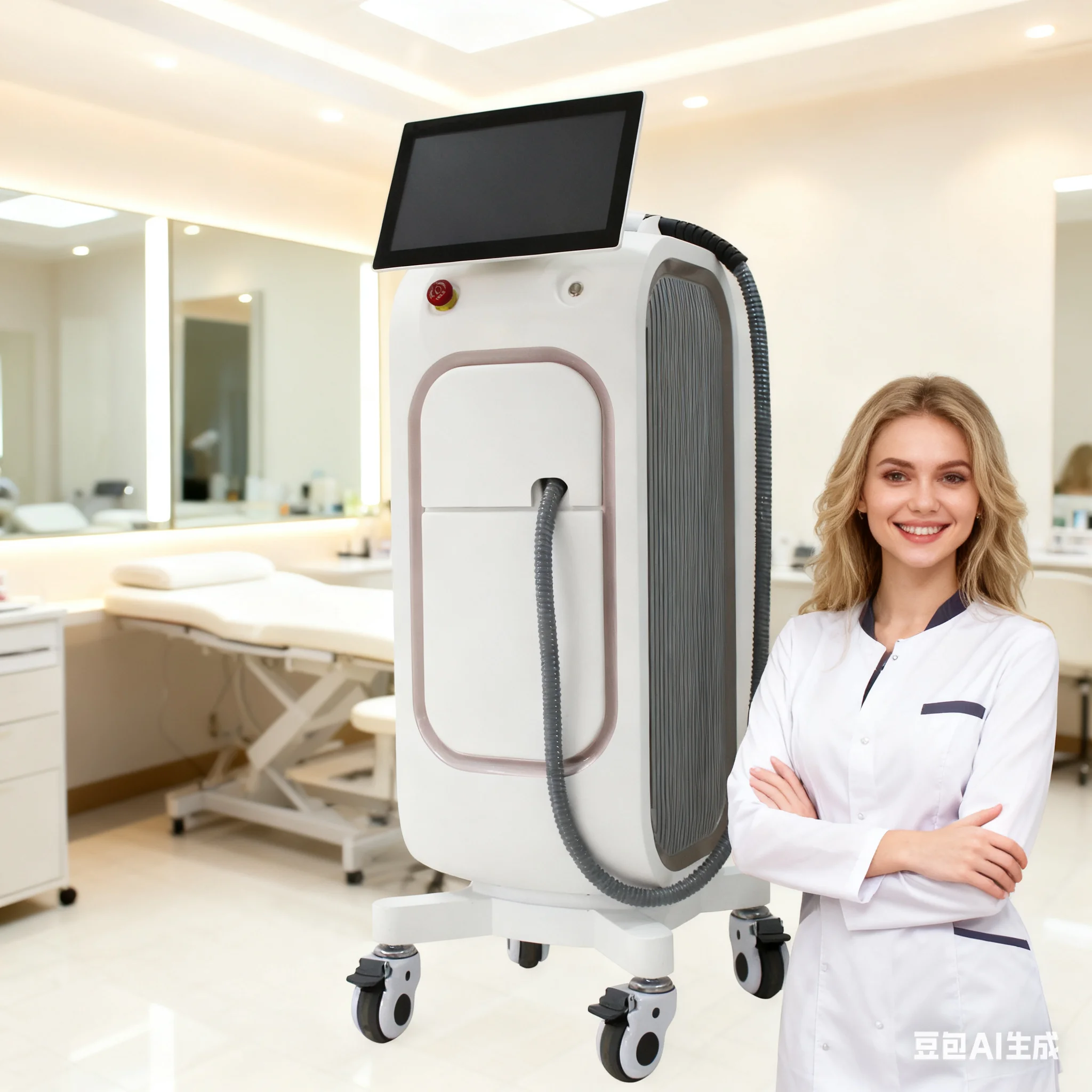 15.6 Inch Screen Diode Laser Hair Removal 808nm Compressor Refrigeration Diode Laser Machine