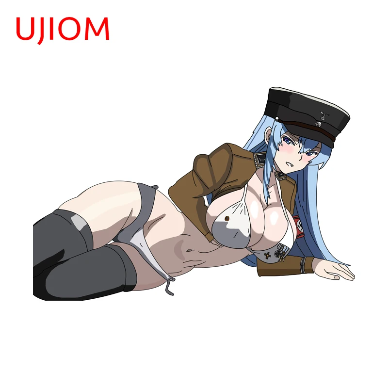 UJIOM Lying Posture NSFW Esdeath Wall Sticker High Quality Hot Selling Bikini Scratch Proof Decal DIY Decoration Chambre