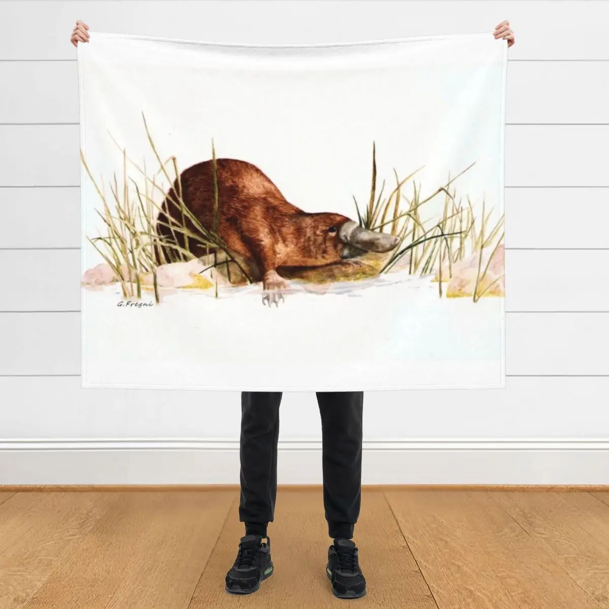 

Platypus Throw Blanket Summer Beddings Thermal funny gift Blankets