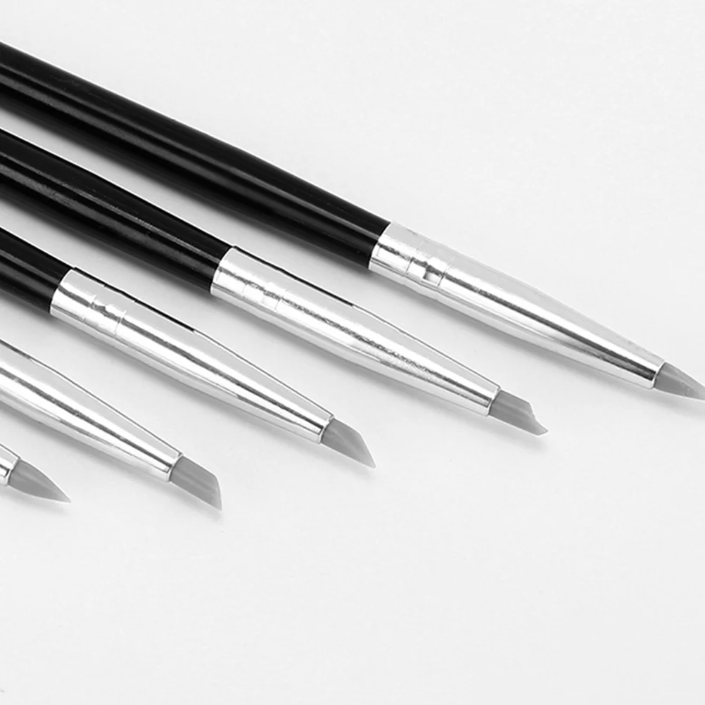 

5 Pcs White Silicone Pen Clay Sculpting Supplies Modelling Tools Painting Wooden