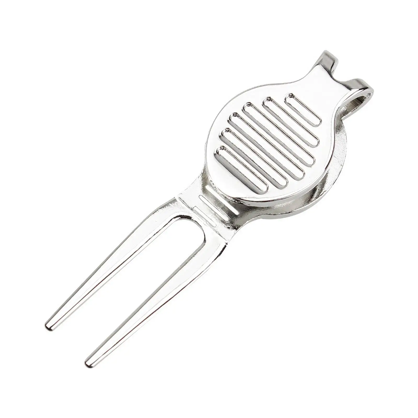Ball Marker Divot Tool Golf Green Fork Metal Golf Lawn Repair Green Fork Ball Fork