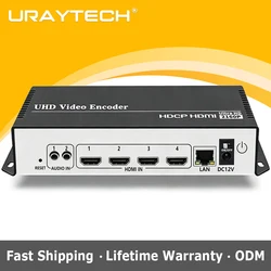 Cost-effective Multhannels 4K HEVC H.264 H.265 HDMI Video Encoder HDMI to IP Streaming Encoder with UDP HLS RTMP RTSP RTMPS SRT